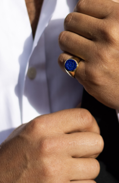 Men's Personalised Signet Ring | Posh Totty Designs